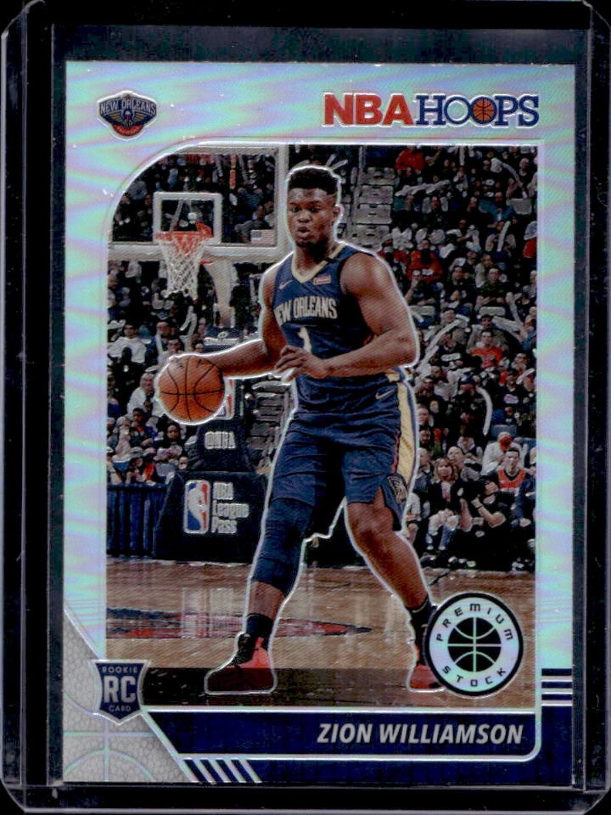 2019-20 Hoops Premium Stock Zion Williamson RC Prizm Silver #258
