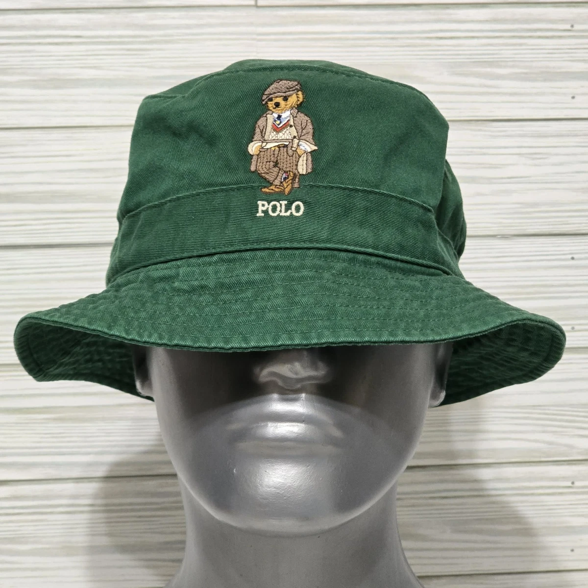 Lauren Ralph Polo コーディロイ L/XLグリーン バケットハット ラルフ