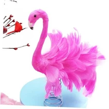 Flamingo Christmas Tree Topper Artificial Feather Flamingo Pink Fluffy 
