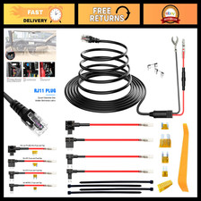 Hardwire Kit for Radar Detectors - Direct Wire Power Cord Cable 13FT RJ11