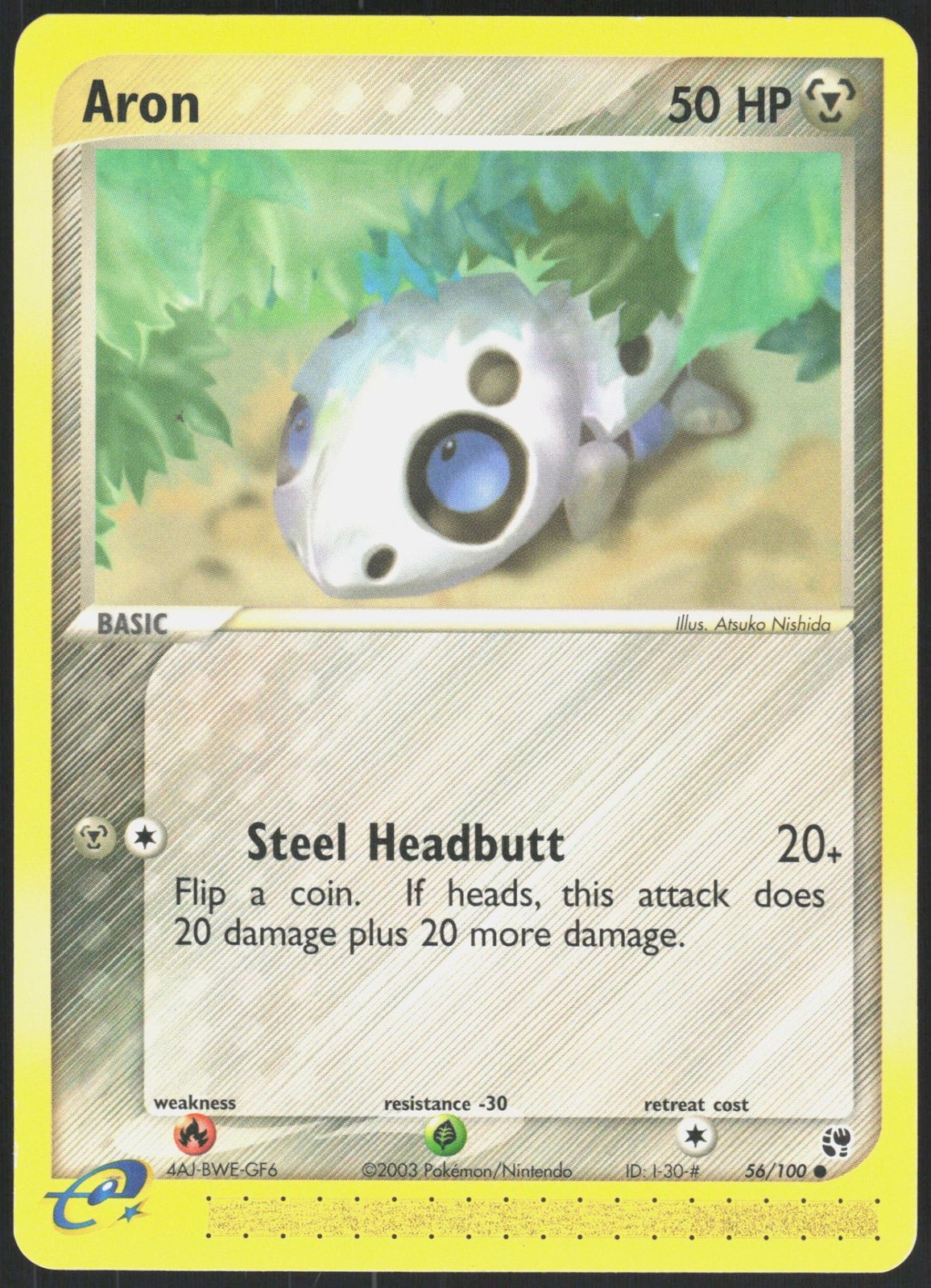 Sandstorm Aron 56/100 Common Pokemon NM/M