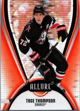 2025-26 UD Allure Tage Thompson Orange Slice Sabers