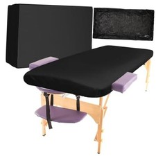 30 Pcs 39" x 87" Disposable Massage Table Sheets Fitted Non Woven Spa Black