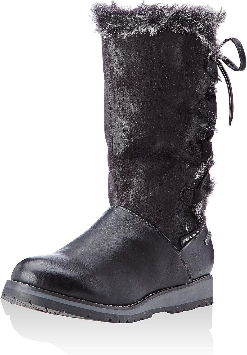 Botas de mujer KIMBERFEEL, botas de invierno Apres Ski, negras, 36 EUR