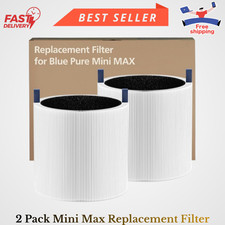 2 Pack Mini Max Replacement Filter For Blueair Blue Pure Mini Max Air Purifier