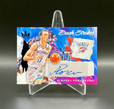 Auto /25! Akelsej Pokusevski 2022-23 Court Kings Brush Strokes Auto #'d 13/25