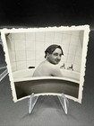 Vintage Man Photo, Man In Bathtub, Antique Photo, Unusual Interesting