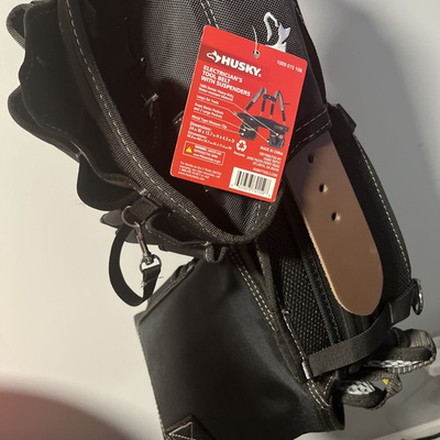 #ad #ad Husky Electrician’s Tool Belt with Suspenders – Heavy Duty 1680D – Brand New $65.00
