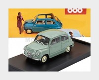 Brumm R247-07 Fiat - 600 Berlina 1-Serie 1955 - HellgrüN - GrüN - 1/43