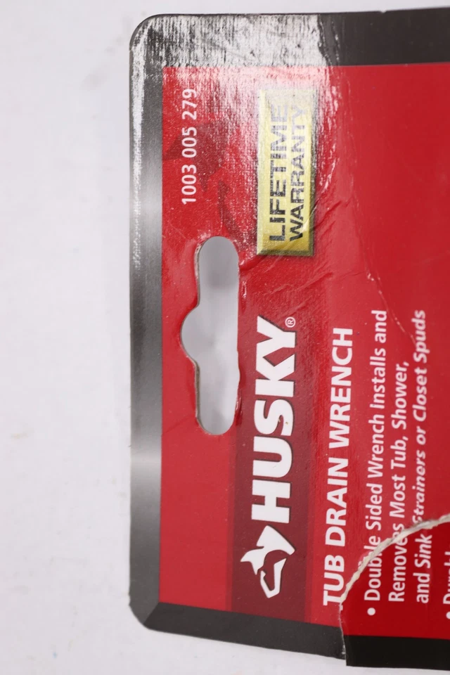 Husky Llave de drenaje de bañera de doble extremo 9,76" x 7,28" x 1,69" 1003 005 279 Foto 2 de 4