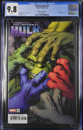 The Infernal Hulk #4 - Mike McKone 1:25 Incentive Variant Cover - CGC 9.8
