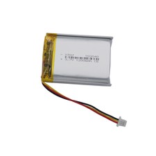 3.7V 1200 mAh 4.44Wh Rechargeable Thermistor Li Battery 103040 JST 3pin 1.0 Plug