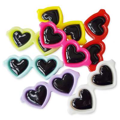 5 Stück Sonnenbrillen Flatback Cabochon Verzierung Sammelalbum Decoden Kawaii 