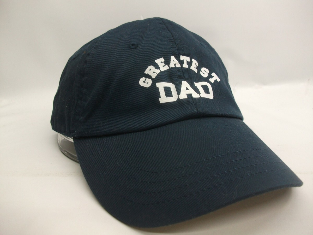 Greatest Dad Hat Black L/XL Old Navy Hook Loop Baseball Cap w/ Tag