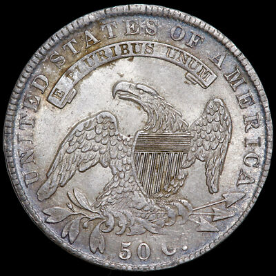 Amerika. Halber Dollar, 1836. Gedeckte Büste. Philadelphia Neuwertig.