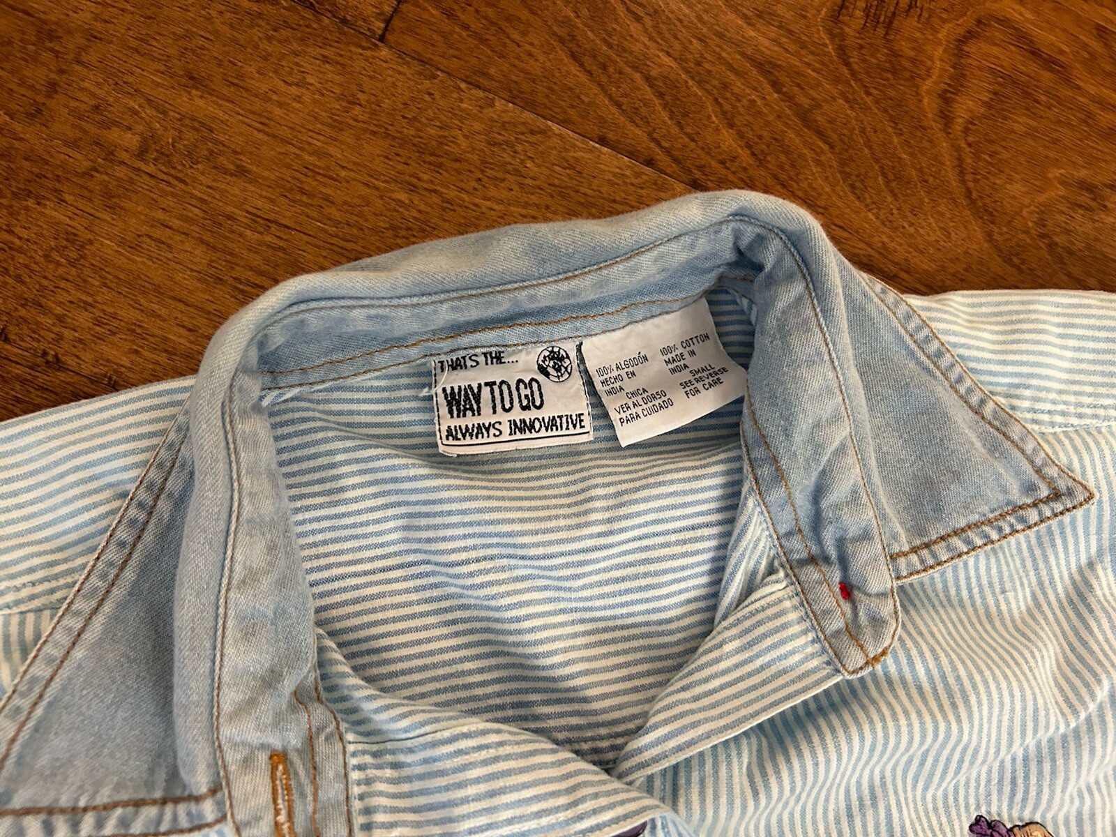 Vintage Basic Editions Embroidered Bear Button Do… - image 3