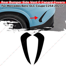 F&uuml;r Mercedes GLC Coupe C254 2023+ Schwarz Heck Sto&szlig;stange Flosse Flaps Splitter