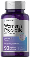 Probiotic for Women with Cranberry | 90 Count | 14 Strains | by Horbaach