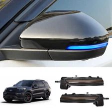 For Ford Explorer 2020-24 Yellow&Blue LED Replace Side Mirror Turn Signal Lights