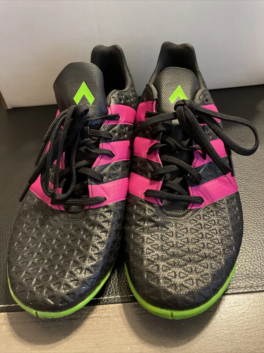 Adidas 16.4 Soccer Indoor/turf Black/Pink/Green Mens Size 9.5 | eBay