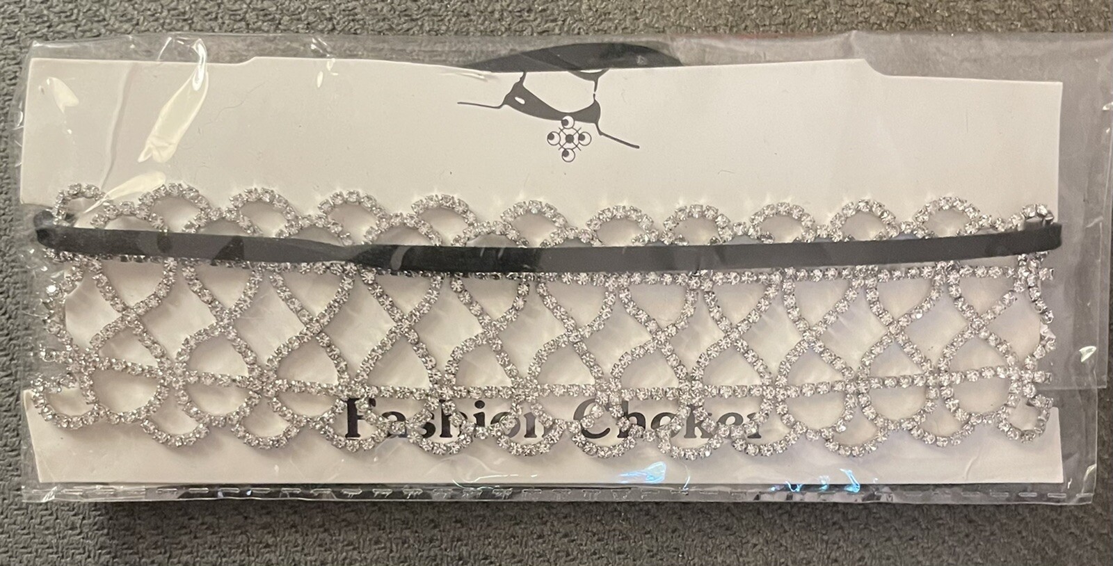 Sparkling crystal rhinestone statement choker col… - image 5