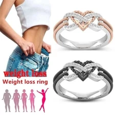 Heart Magnetic Therapy Ring for Women Weight Loss Yoga Ring Fit Fitness Gift