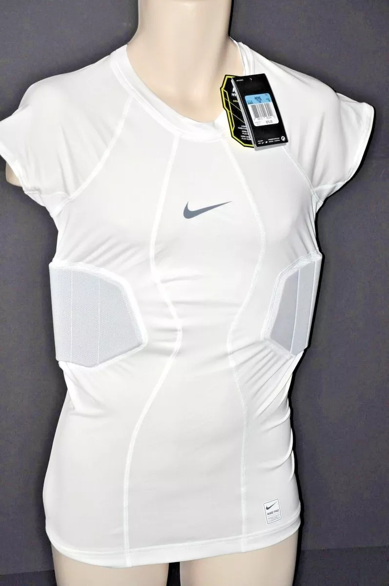 NIKE PRO combat COMPRESSION tank top L 2XL pads Hyperstrong Football White