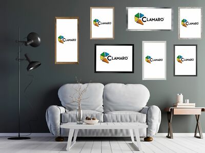 Bilderrahmen 17x28 bis 21x29cm CLAMARO Collage handgefertigt nach Maß FSC  Holz