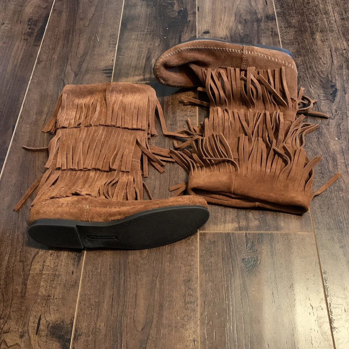 Women's 3 layer fringe hotsell boots