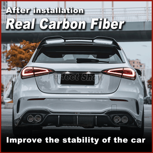 Carbon Heckspoiler Spoiler Abrisskante Lippe Passt für Mercedes W177 A200 A45 - Bild 2 von 12