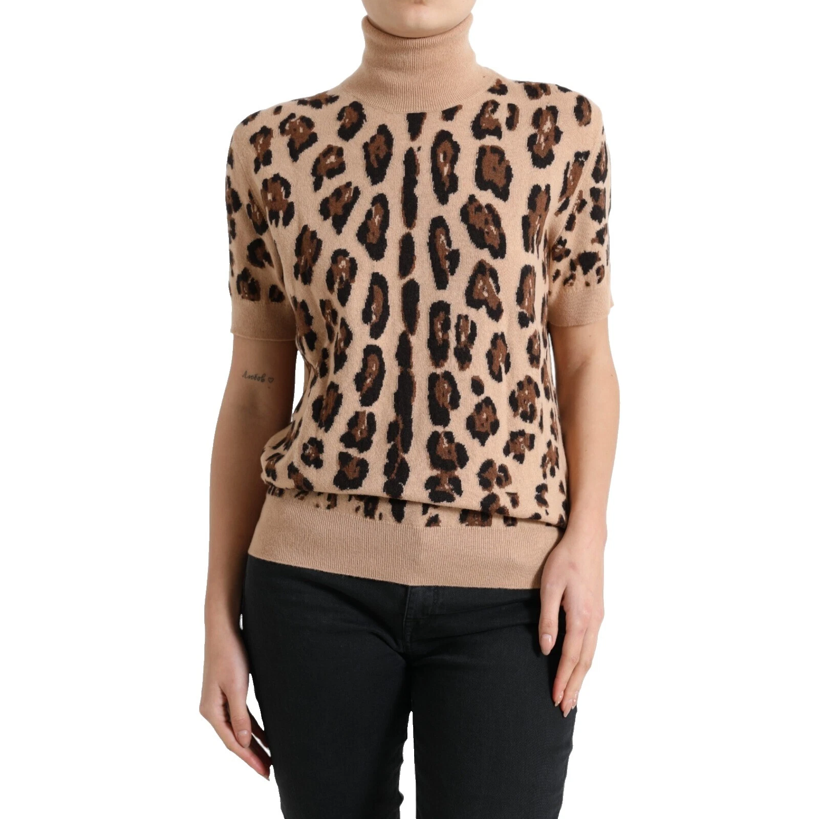 Camisetas Estampado Animal De Lana Para Mujeres