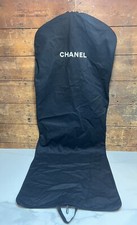 Authentic CHANEL Black Heavy Duty Garment Travel Bag Approx. 23  x 60.5  