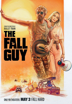 The Fall Guy Movie Poster 11x16.5 Ryan Gosling Aaron Taylor Johnson 2024