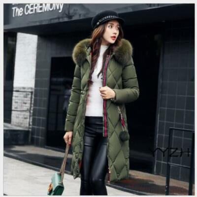 Long Fur Collar Puffer Outwear Fashion 