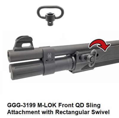 GG&G GGG-3199 - Front QD Sling Mount w/ Rectangular Swivel for Beretta A300 -NEW