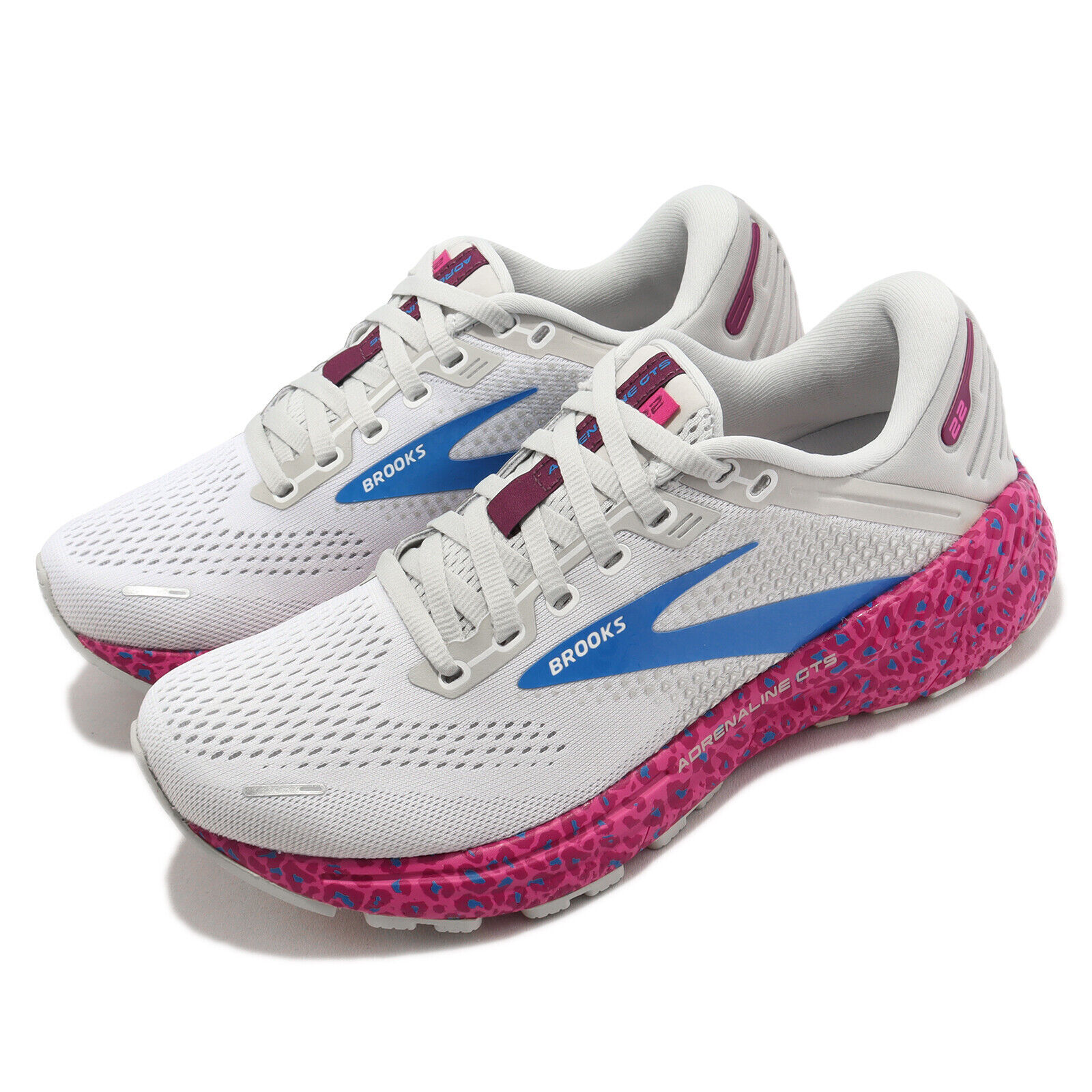 Size 6 Brooks Adrenaline GTS 22 White Brilliant Leopard W for sale