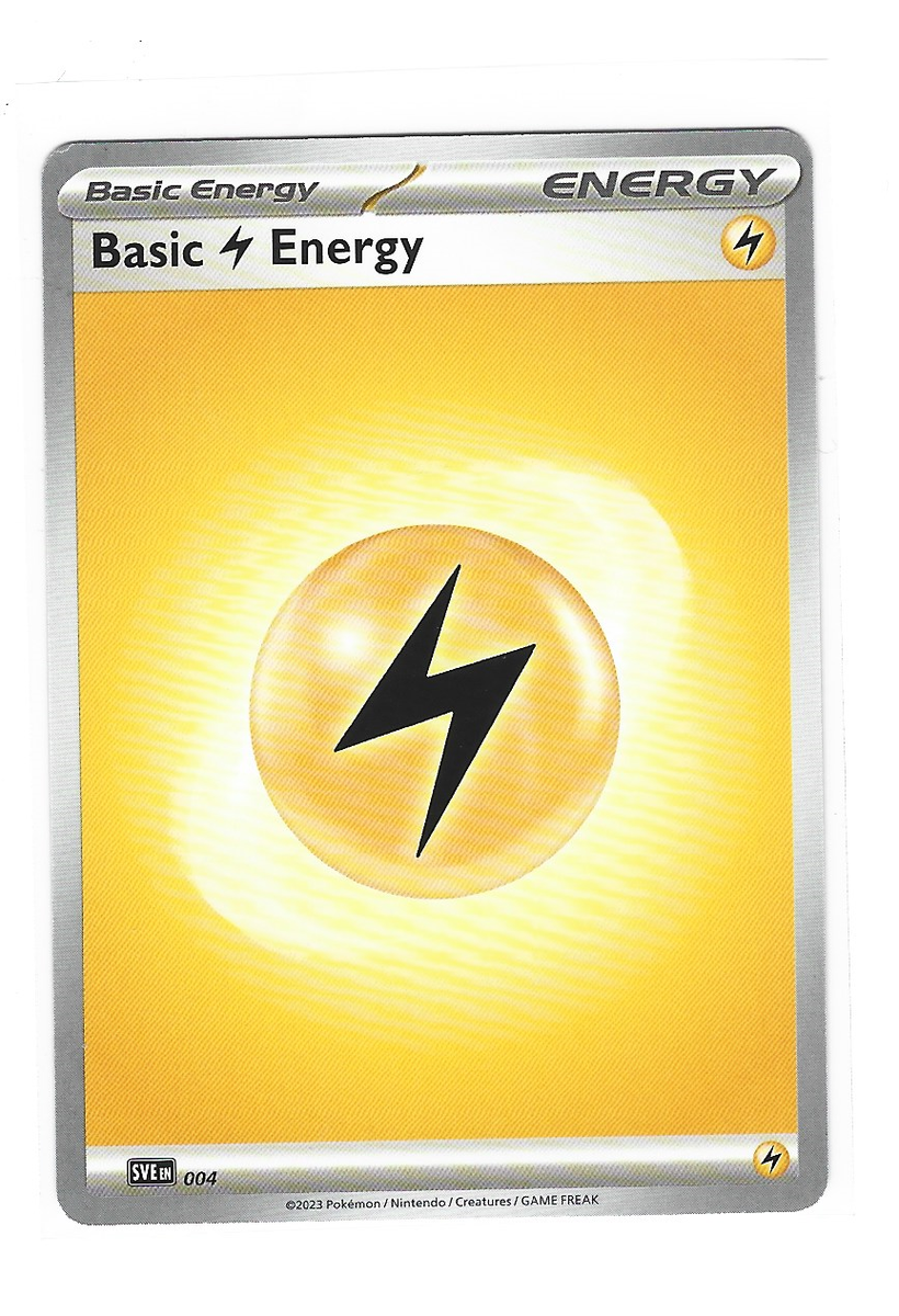 2023 Pokemon Basic Lightning Energy SVE EN 004 | eBay