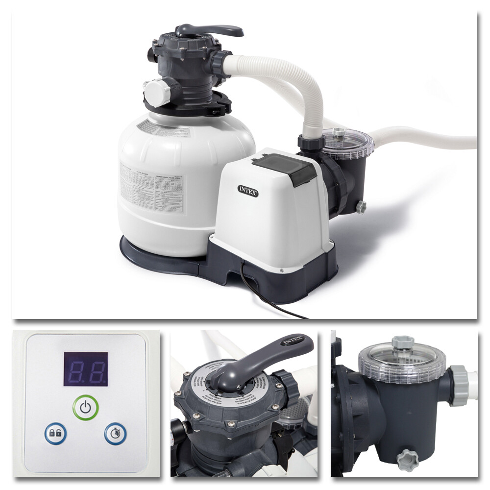 INTEX Sandfilter 10,5m³ Sandfilteranlage Filter Swimming Pool  