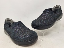 Alegria Womens Keli Professional Slip On Clogs Shoes Size EU 39 US 9 Black Blue