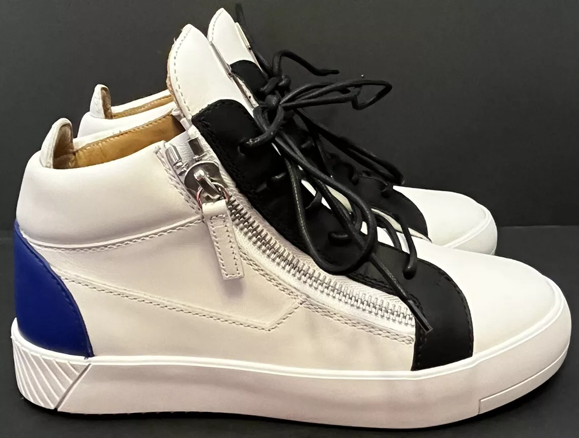 Giuseppe Zanotti Mid Top Leather Colorblock Mens Sneakers $775 Size | eBay