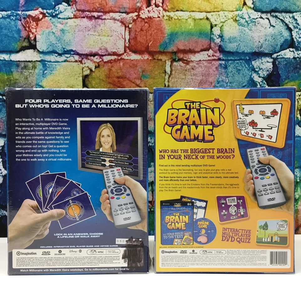 Imagination DVD TV Games Who Wants To Be A Millionaire The Brain Game Quiz Test - Image 2 of 4