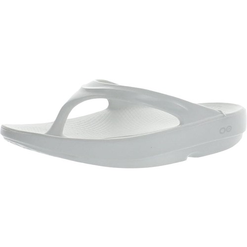 Oofos Womens White Solid Footbed Slide Sandals Shoes 39 Medium (B,M) BHFO  2024 | eBay