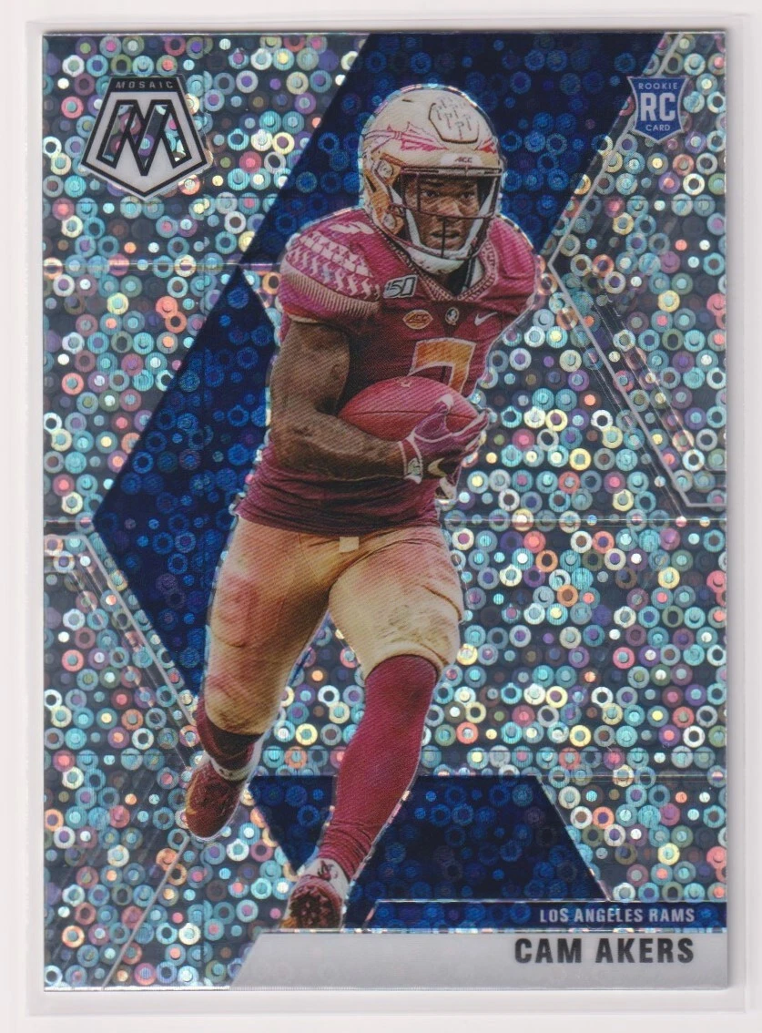 Cam Akers 2020 Mosaic No Huddle Variation SP Rookie Los Angeles Rams RC #221