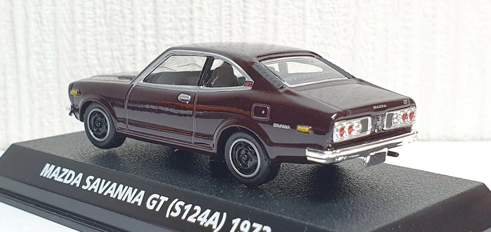 1/64 Konami 1972 Mazda Savanna GT RX-3 MARRÓN modelo de coche fundido a presión Foto 3 de 3