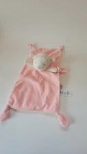 Carters Pink LAMB Sheep LOVEY Plush Security Blanket Pacifier Holder Rattle