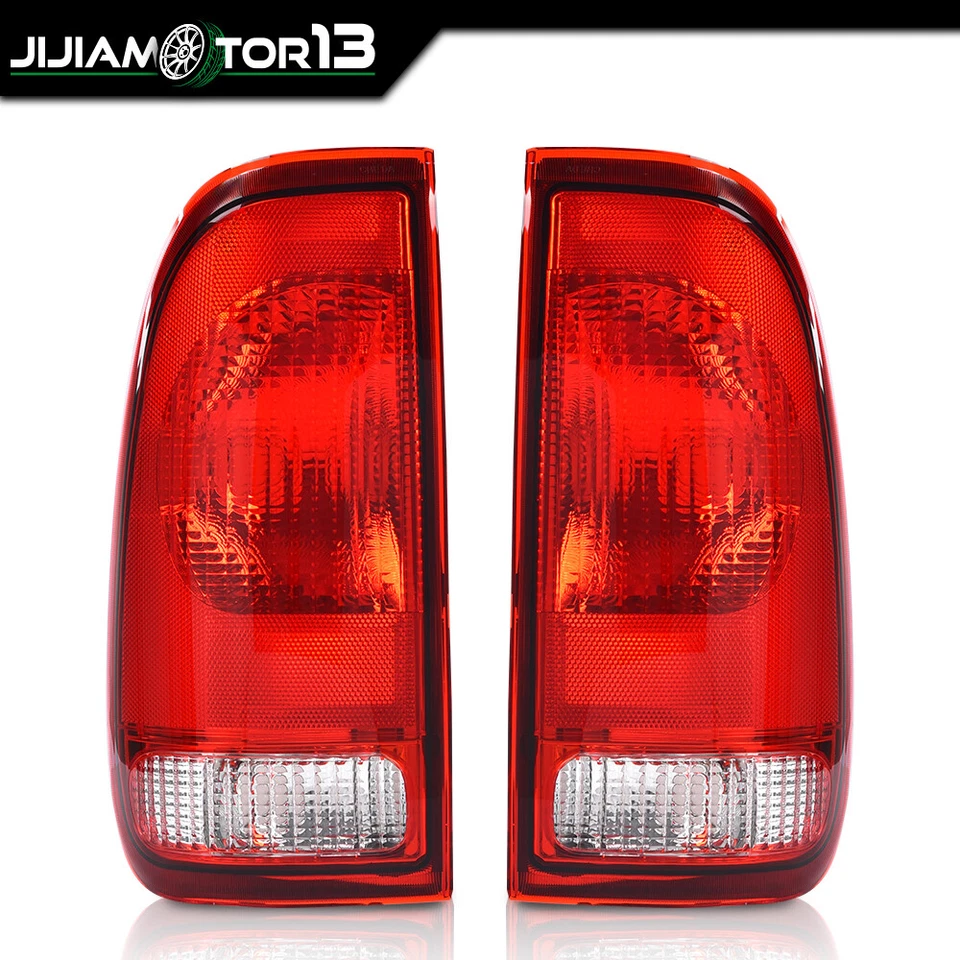 Par de luces traseras rojas aptas para Ford 1997-03 F150 1999-07 F250 F350 F450 Super Duty Foto 2 de 4