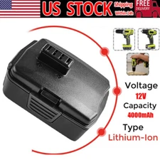 12V 4000mAh Li-ion Battery For Ryobi CB120L CB121L BPL-1220 130503001 130503005