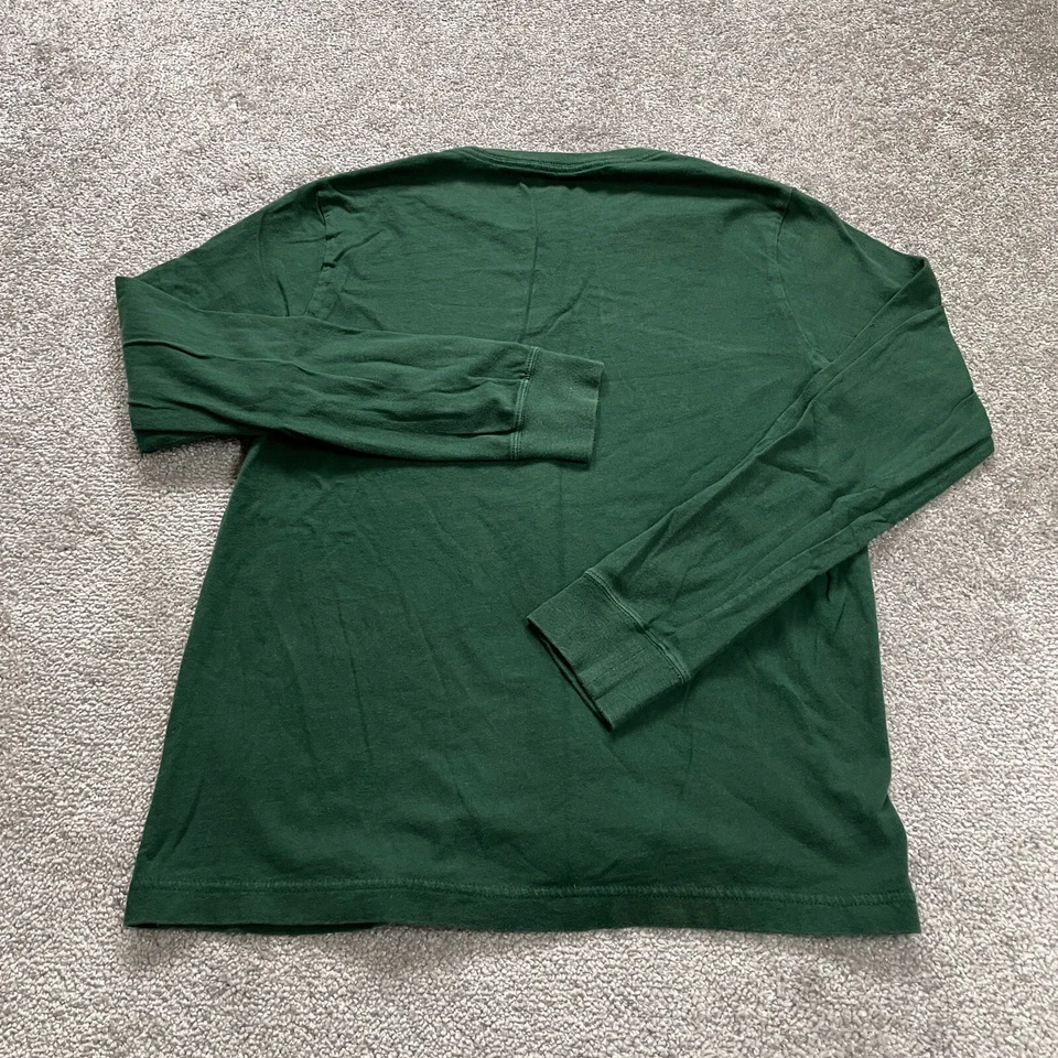 Cherokee Basic Crew Neck T-Shirt Boys XL Green Long Sleeve Cotton Casual Tee Top - Image 2 of 4