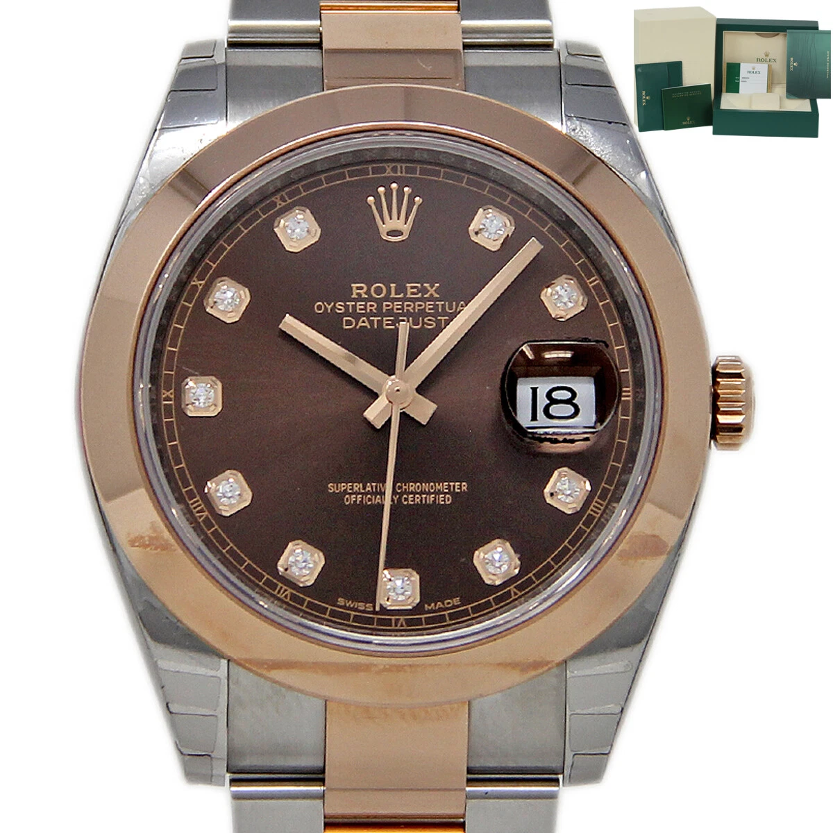 Rolex datejust clearance 41 chocolate diamond