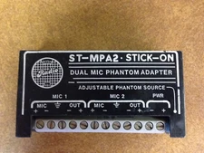 RDL ST-MPA2 Dual Mic Phantom Adapter STICK-ON Radio Design Labs